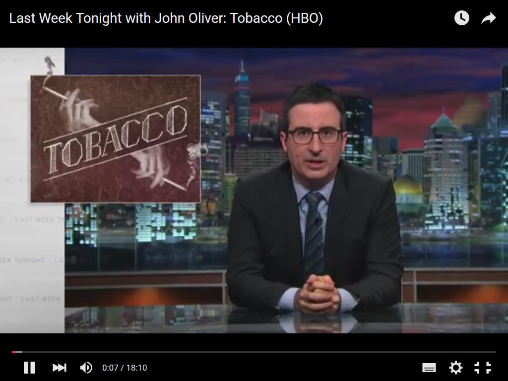 Britischer Satiriker nimmt Tabakindustrie auseinander